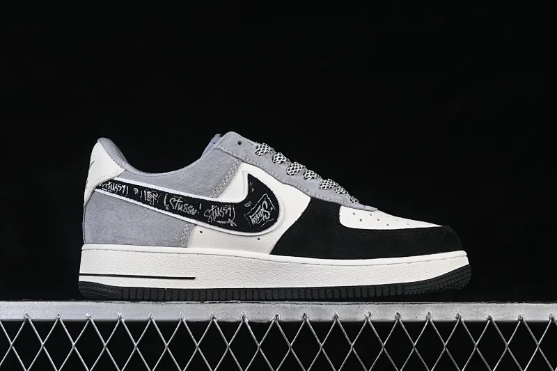 All categories Nk Air Force 1 Air Force series Nk Air Force 1 Low Air Force low-top Nike Air Force 1'07 Low Black and white gray Air Force 1 low-top casual sneakers SS1979-013